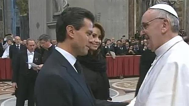 Enrique Peña Nieto con el Papa Francisco